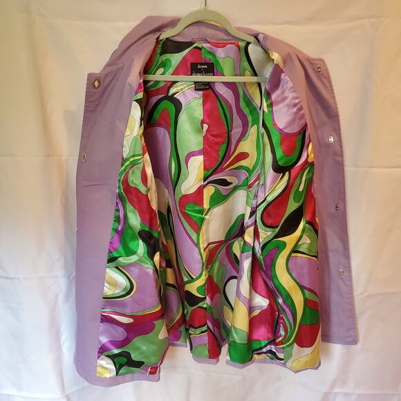 Dennis Basso Lavender Button Front Jacket Size 2X - Picture 4 of 10